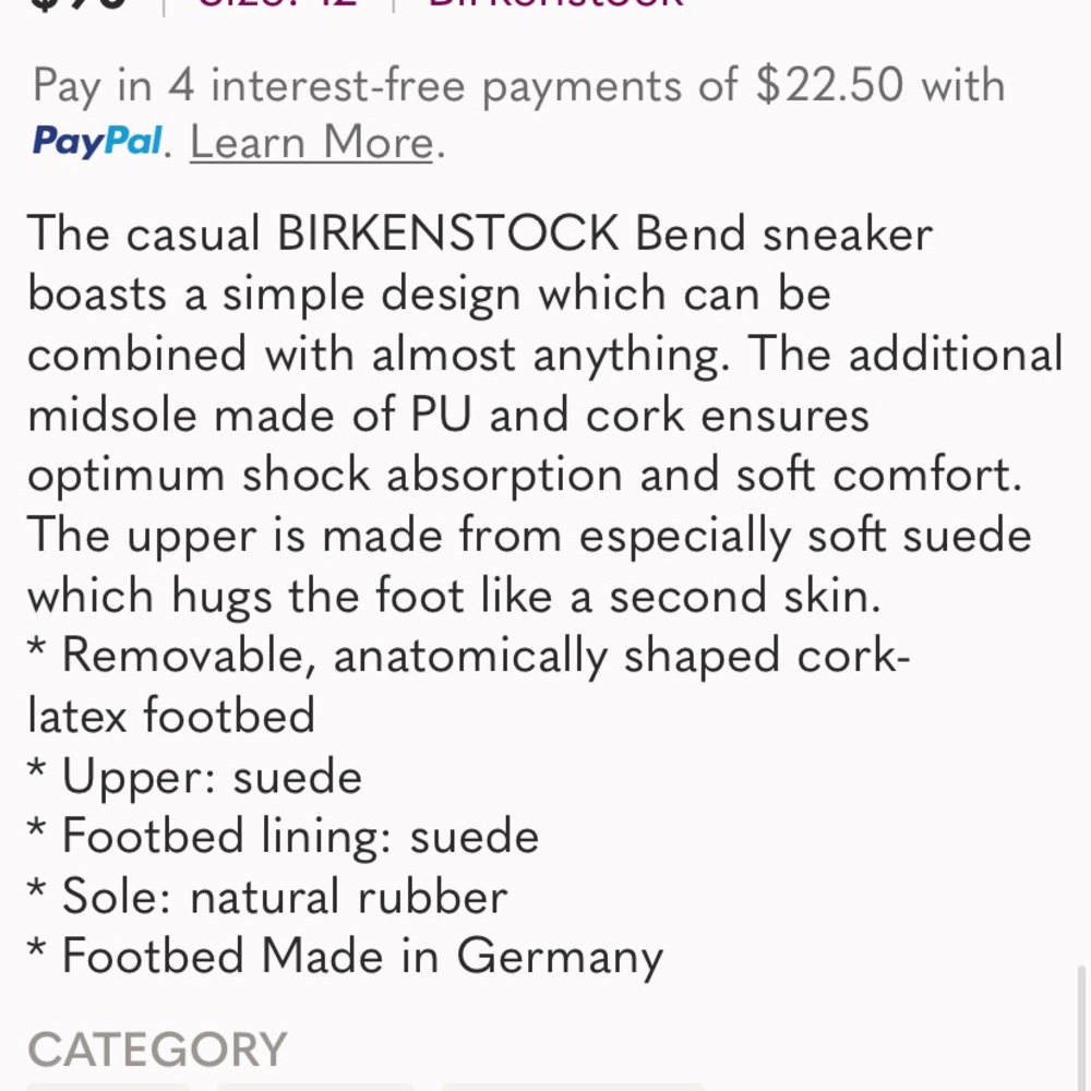 Birkenstock Band Low Suede Leather Womens shoes.Unisex - Picture 7 of 10